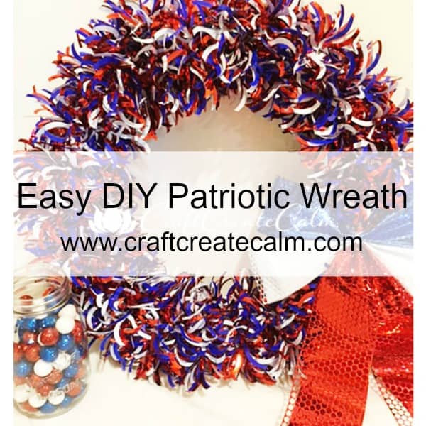 craftcreatecalm, red white and blue wreath
