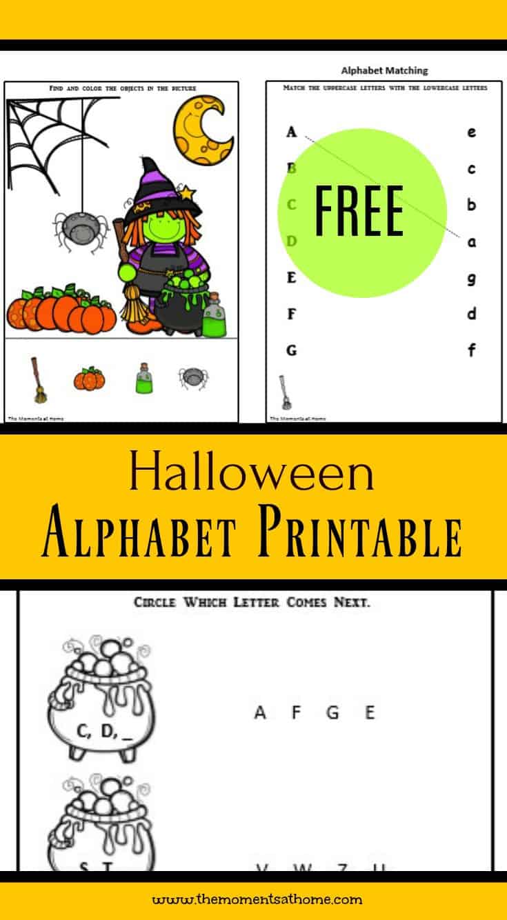 halloween preschool printable free alphabet printable worksheet for toddlers preschoolers and kindergarteners
