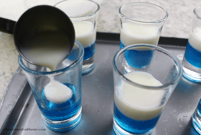 patriotic jello shots, patriotic drinks